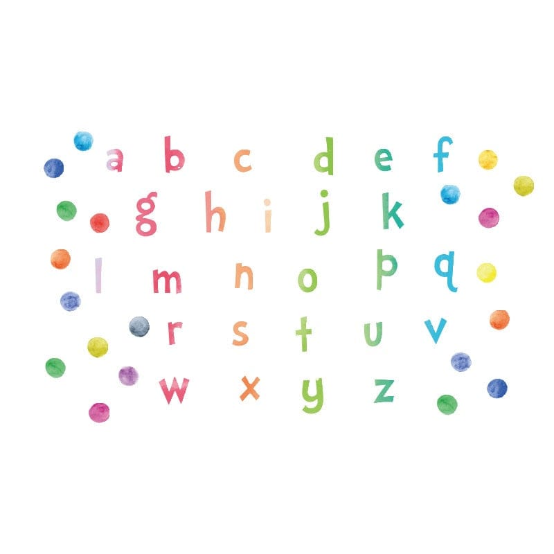 Autocollant Alphabet Multicolore Minuscule Tresor Otaku
