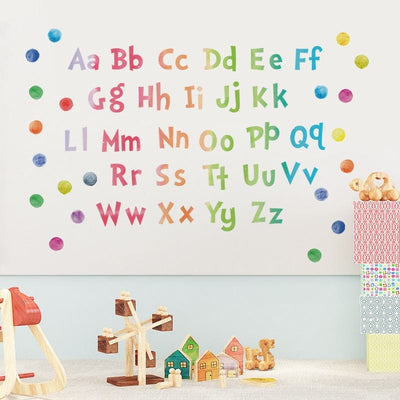 Autocollant Alphabet Multicolore Tresor Otaku