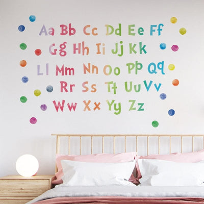 Autocollant Alphabet Multicolore Tresor Otaku