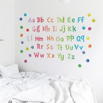 Autocollant Alphabet Multicolore Tresor Otaku