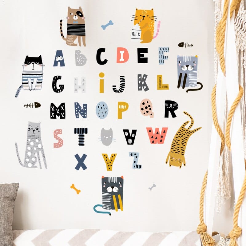 Autocollant Alphabet Rigolo Tresor Otaku
