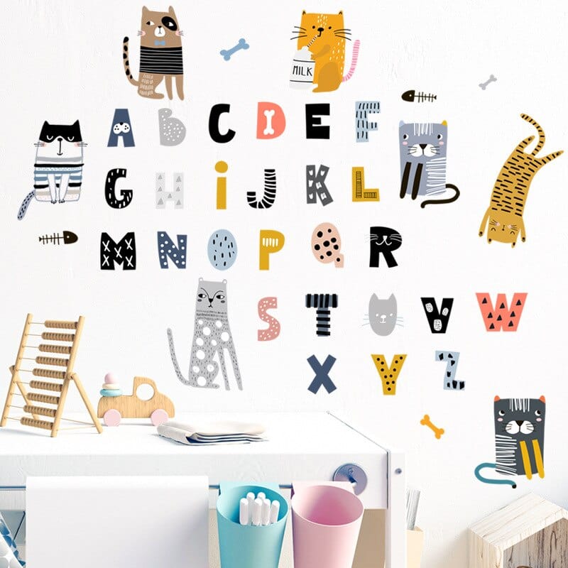 Autocollant Alphabet Rigolo Tresor Otaku
