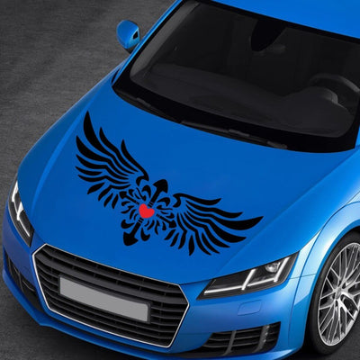 Autocollant Capot Voiture Coeur Tresor Otaku