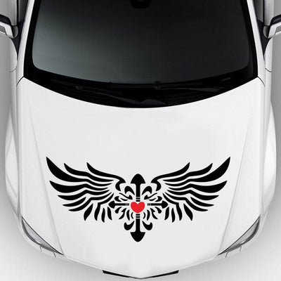 Autocollant Capot Voiture Coeur Tresor Otaku