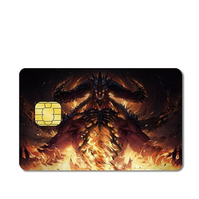 Autocollant Carte Bancaire Diablo Tresor Otaku