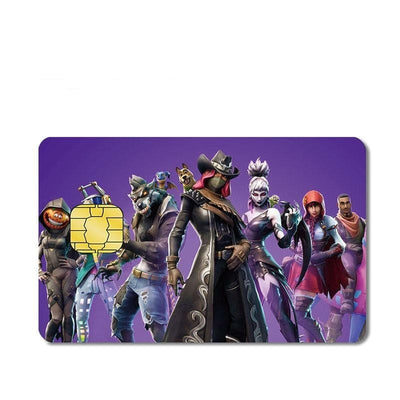Autocollant Carte Bancaire Fortnite Tresor Otaku