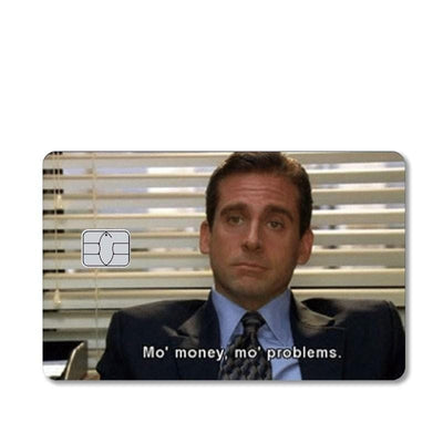 Autocollant Carte Bancaire Michael Scott Tresor Otaku