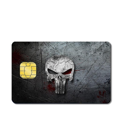 Autocollant Carte Bancaire Punisher Tresor Otaku