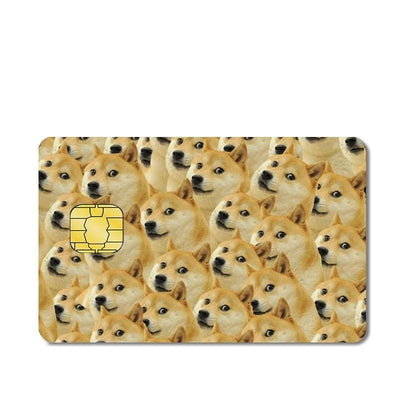 Autocollant Carte Bancaire Shiba Inu Tresor Otaku