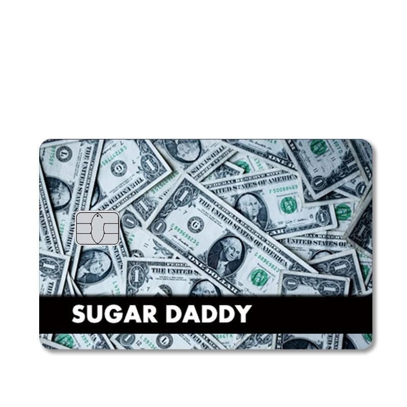 Autocollant Carte Bancaire Sugar Daddy Tresor Otaku