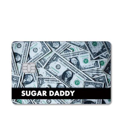 Autocollant Carte Bancaire Sugar Daddy Tresor Otaku