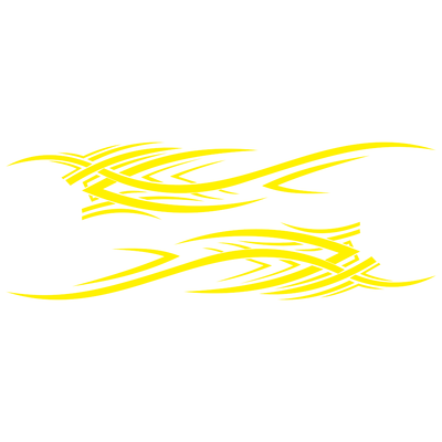 Autocollant Voiture de Sport Jaune Tresor Otaku