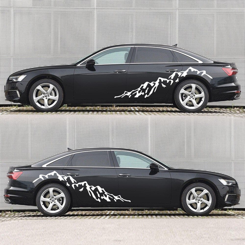 Autocollant Voiture Montagne Tresor Otaku