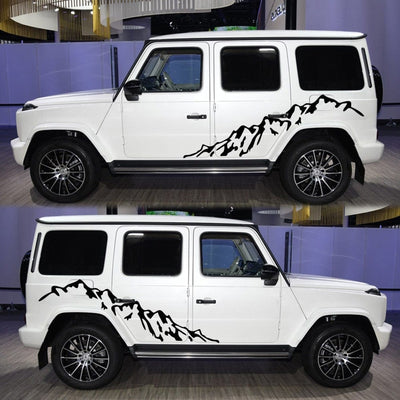 Autocollant Voiture Montagne Tresor Otaku