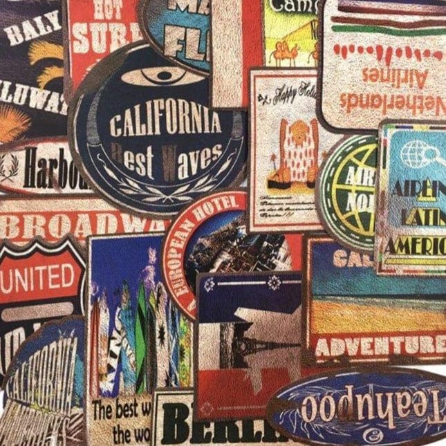 Autocollants Vintage | Pack de 36 Stickers Pack de Stickers Tresor Otaku