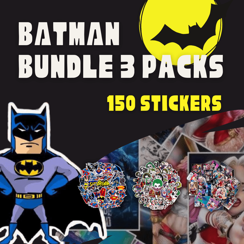 Batman Bundle 3 Packs <br> (150 Stickers) Tresor Otaku