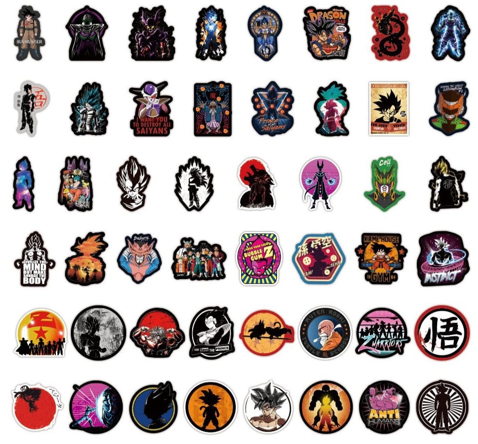 DBZ Stickers Stickers Manga Tresor Otaku