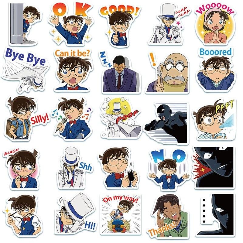 Détective Conan Stickers Pack de Stickers Tresor Otaku