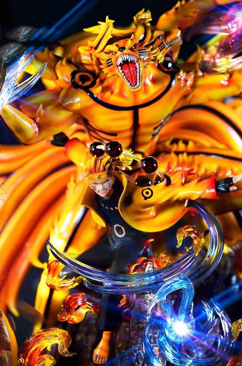 Figurine Collector en Resine Naruto 9 queues Tresor Otaku