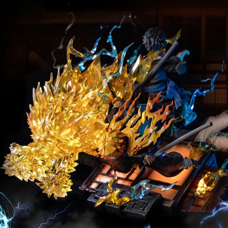 Figurine Collector en Resine Zenitsu vs Kaigaku 0 Tresor Otaku