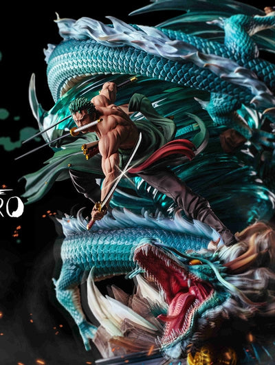 Figurine Collector en Resine Zoro Dragon Tresor Otaku