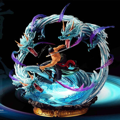 Figurine Collector en Resine Zoro Dragon Twister Tresor Otaku