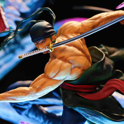 Figurine Collector en Resine Zoro Dragon Twister Tresor Otaku