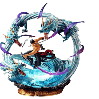 Figurine Collector en Resine Zoro Dragon Twister Tresor Otaku
