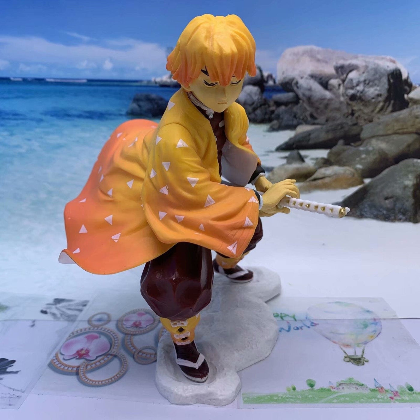 Figurine Demon Slayer Zenitsu 15 cm Tresor Otaku