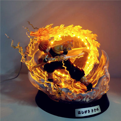 Figurine Demon Slayer Zenitsu LED Tresor Otaku