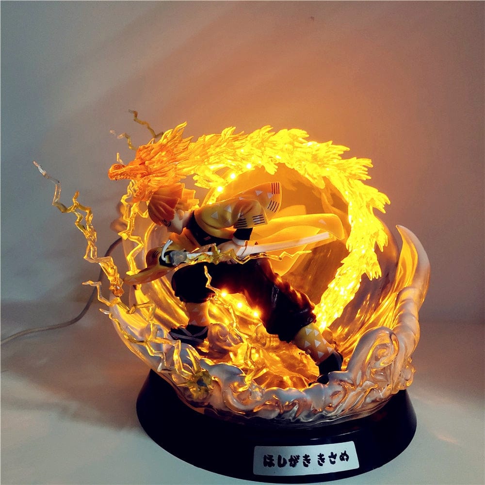 Figurine Demon Slayer Zenitsu LED Tresor Otaku