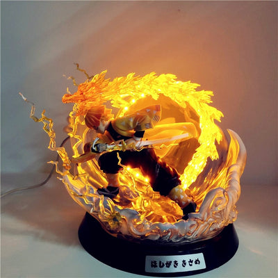Figurine Demon Slayer Zenitsu LED Tresor Otaku