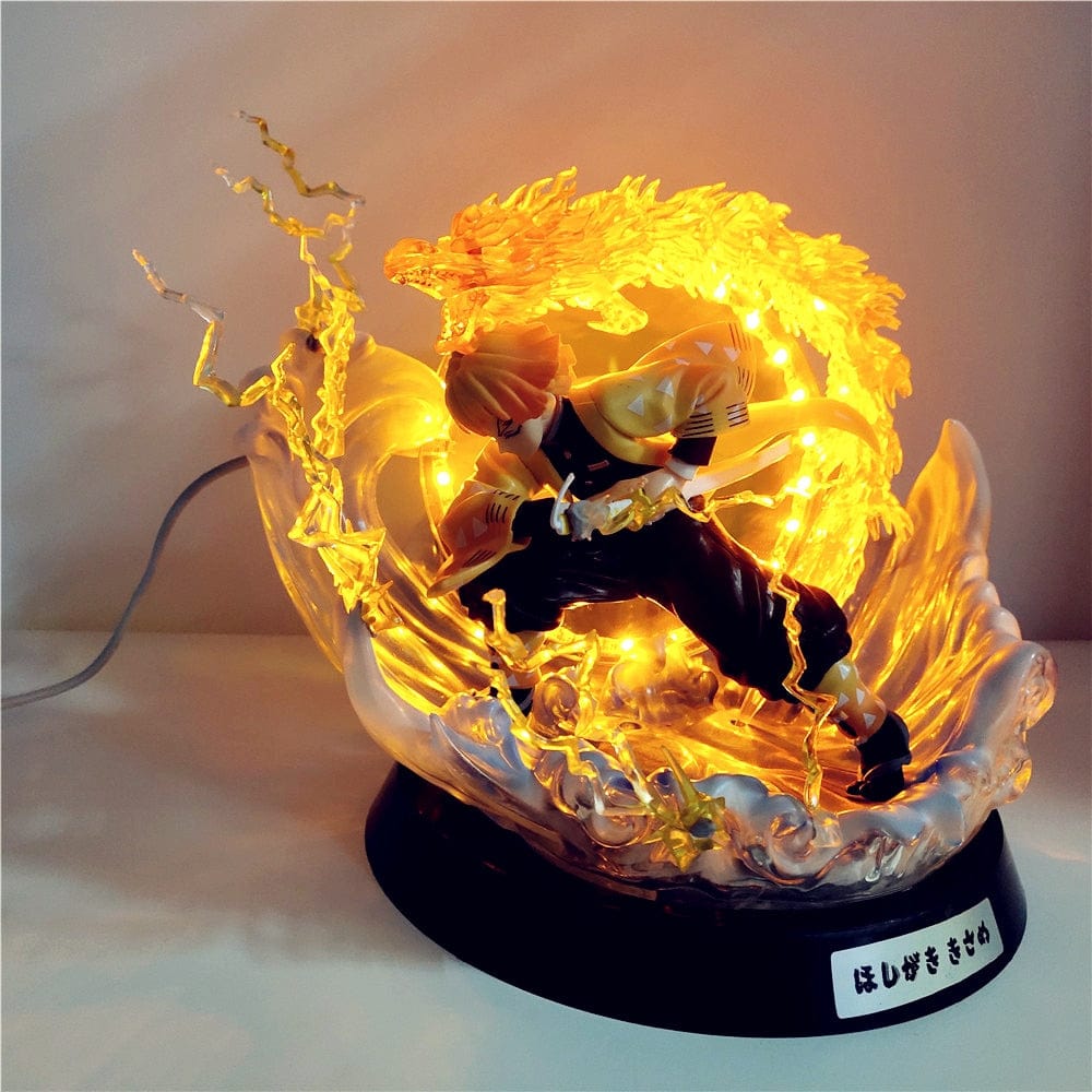 Figurine Demon Slayer Zenitsu LED Tresor Otaku