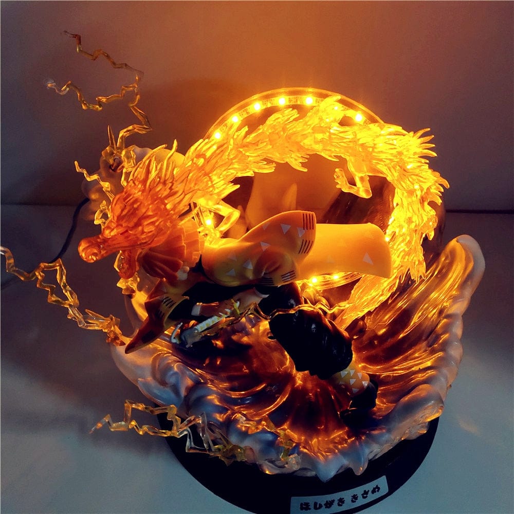 Figurine Demon Slayer Zenitsu LED Tresor Otaku