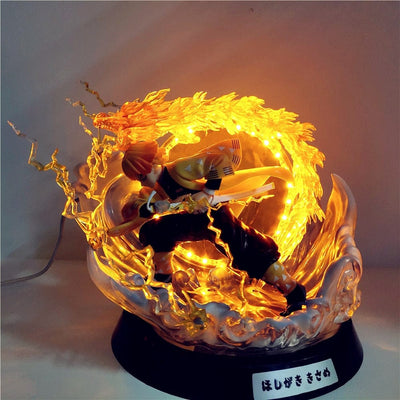 Figurine Demon Slayer Zenitsu LED Tresor Otaku
