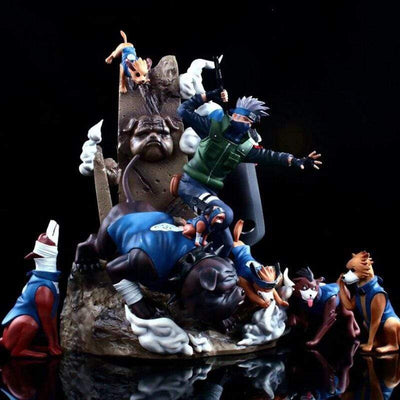 Figurine Kakashi Chiens Ninja Tresor Otaku