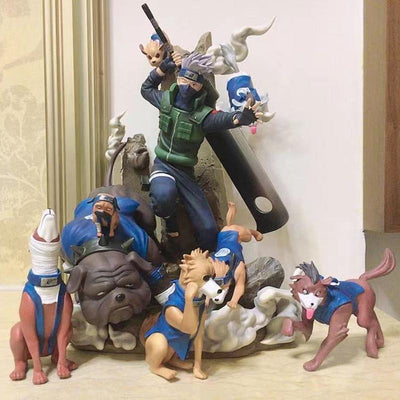 Figurine Kakashi Chiens Ninja Tresor Otaku