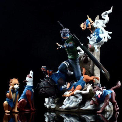 Figurine Kakashi Chiens Ninja Tresor Otaku