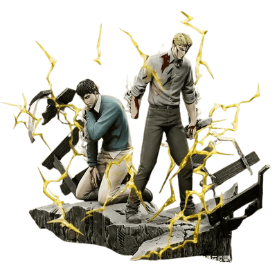 Figurine SNK en Résine Reiner et Bertolt Tresor Otaku