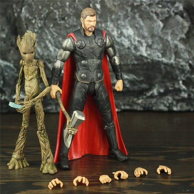 Figurine Thor et Groot Tresor Otaku