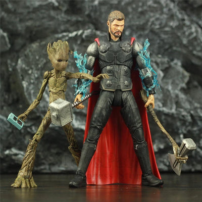 Figurine Thor et Groot Tresor Otaku