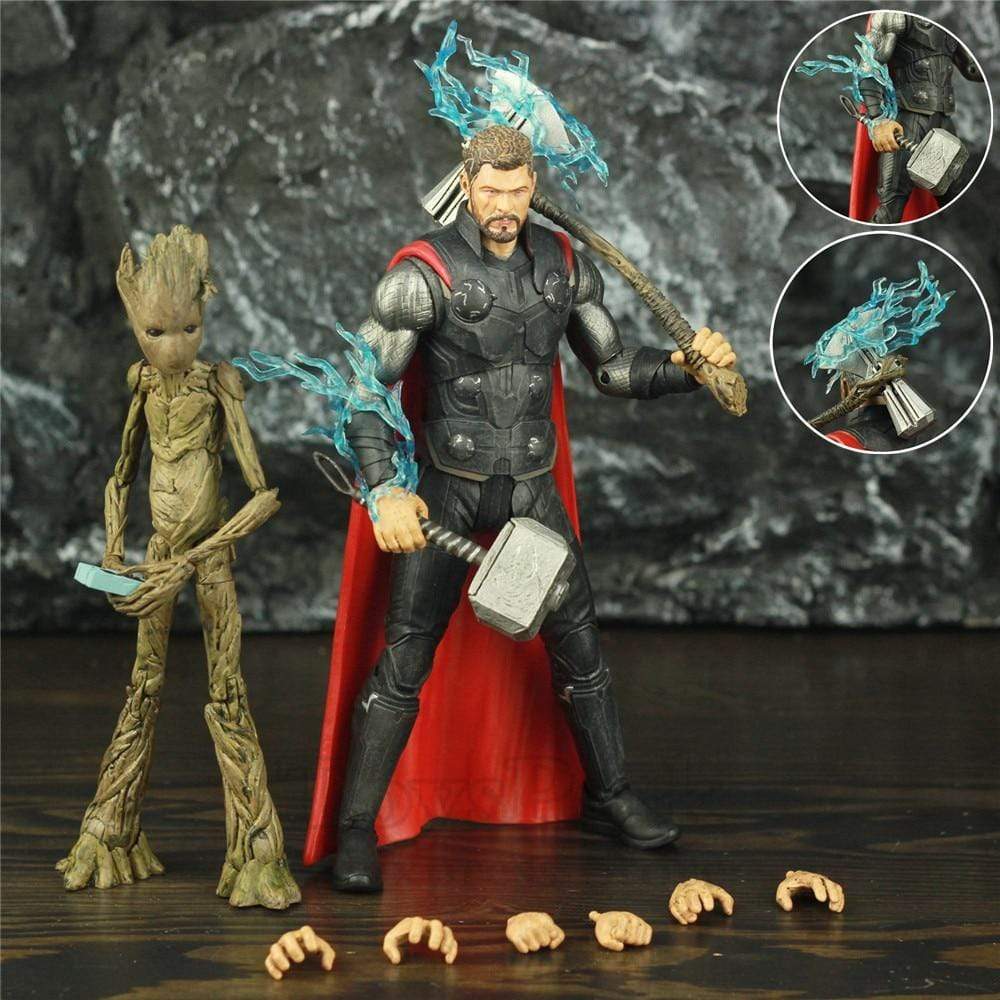 Figurine Thor et Groot Tresor Otaku