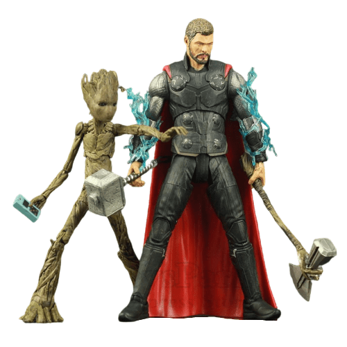 Figurine Thor et Groot Tresor Otaku