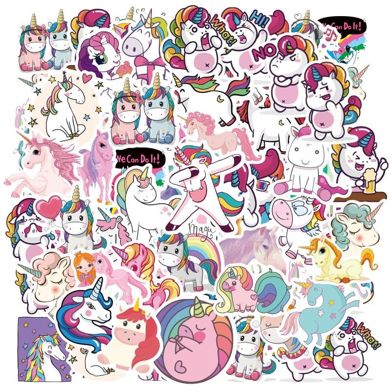 Licornes Addicts Bundle 3 Packs (200 stickers) Pack de Stickers Tresor Otaku