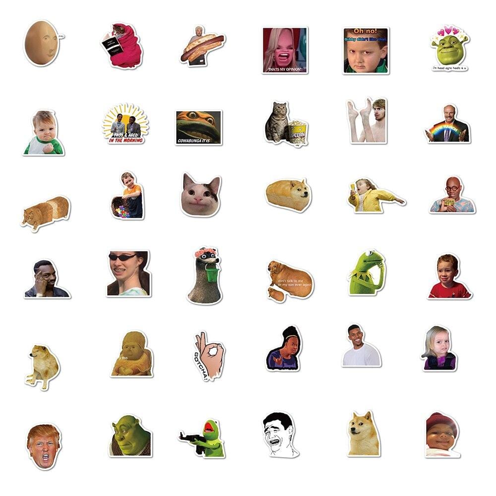 Meme Stickers Pack de Stickers Tresor Otaku