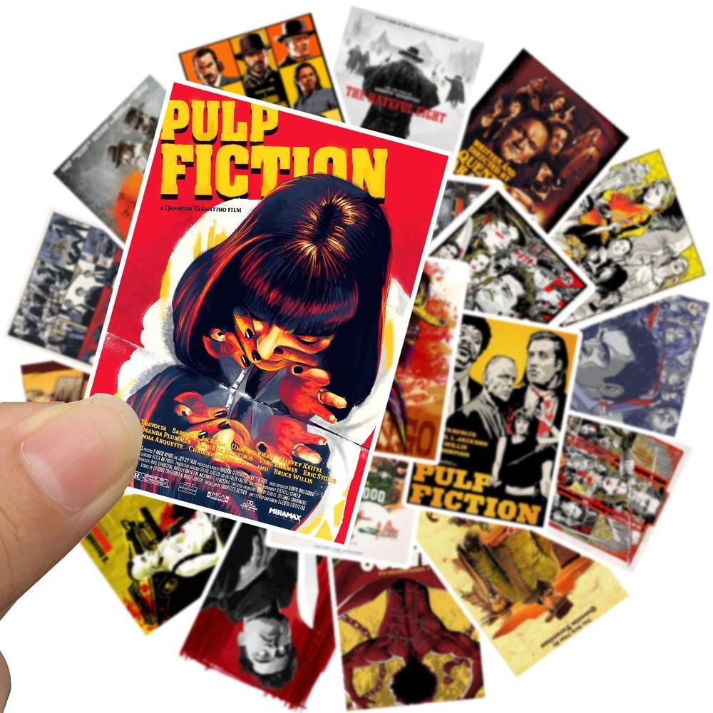 Quentin Tarantino Stickers <br> (Pack de 25) Pack de Stickers Tresor Otaku