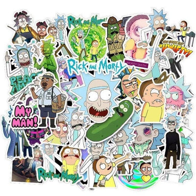 Rick et Morty Bundle 3 Packs (150 stickers) Pack de Stickers Tresor Otaku