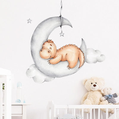 Sticker Chambre Bébé Fille Dinosaure 1 Tresor Otaku