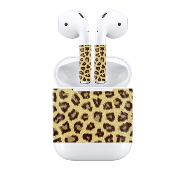 Stickers Airpods Léopard Jaune Stickers pour Ipod Tresor Otaku