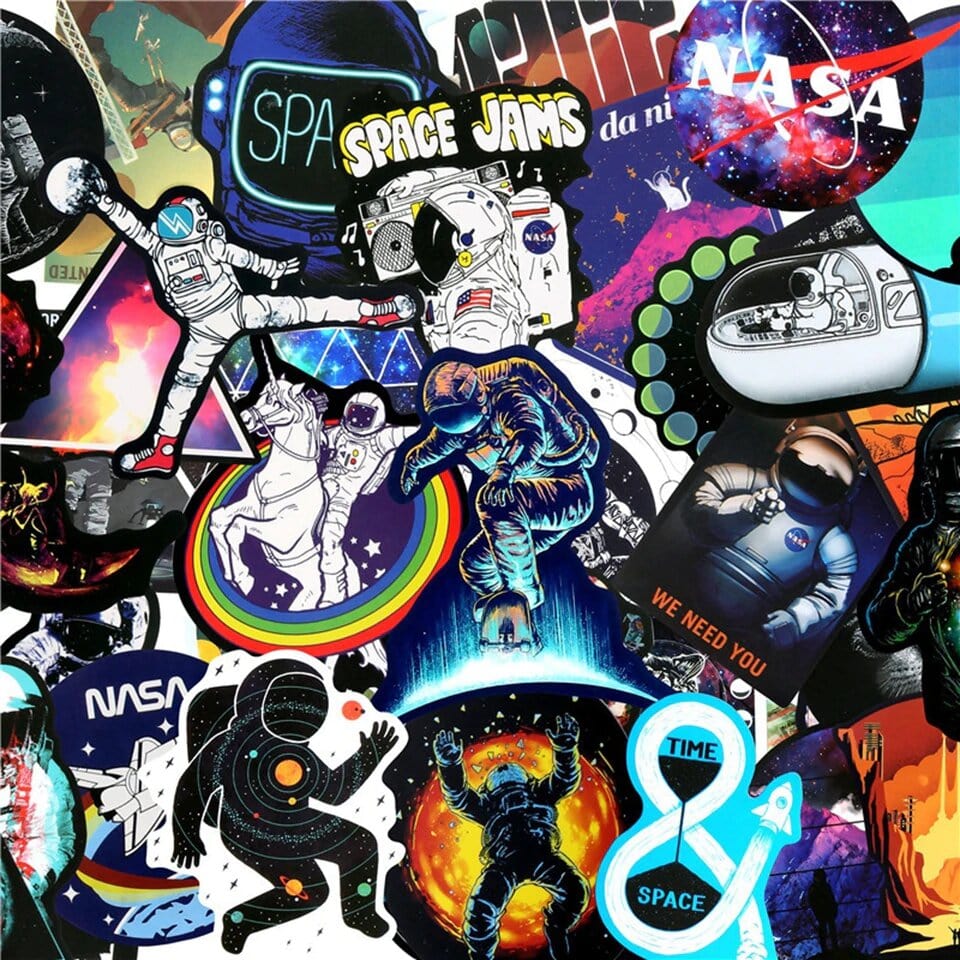 Stickers Astronaute Pack de Stickers Tresor Otaku